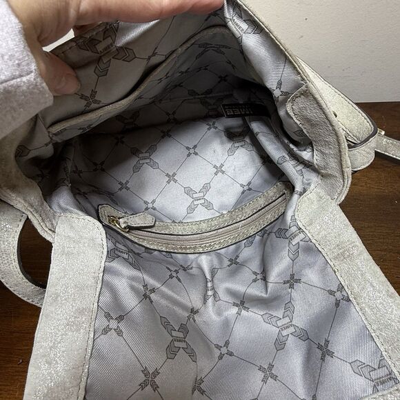 Aimee Kestenberg Metallic Bali Double Entry Crossbody Genuine Leather Purse Read - Picture 13 of 16